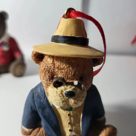 Lands End Christmas Bears Ornament Lot of 6 1996 - Picture 8 of 8